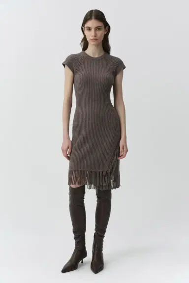 Simkhai Margot Knit Fringe Mini Dress | Thumbnail 2 Simkhai Margot Knit Fringe Mini Dress | Thumbnail 2