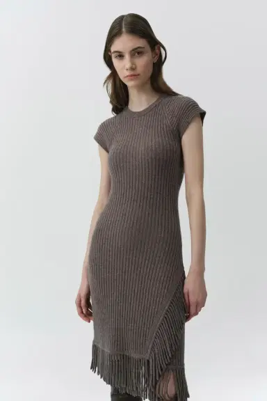Simkhai Margot Knit Fringe Mini Dress | Thumbnail 4 Simkhai Margot Knit Fringe Mini Dress | Thumbnail 4