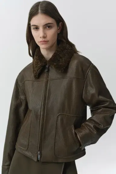 Simkhai Mel Leather Jacket | Thumbnail 3 Simkhai Mel Leather Jacket | Thumbnail 3