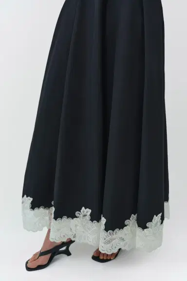 Simkhai Mira Cotton Faille Lace Midi Dress | Thumbnail 7