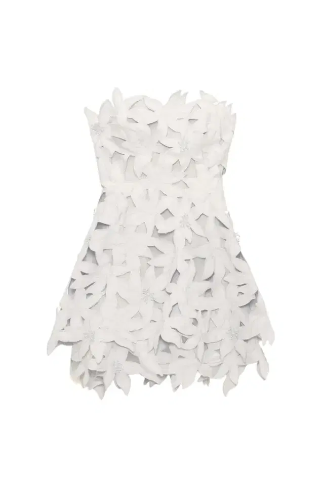 Simkhai Miri Embroidered Cotton Bustier Mini Dress