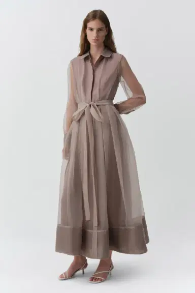 Simkhai Montgomery Organza Midi Dress | Thumbnail 3