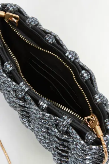 Simkhai Morgan Woven Rhinestone Clutch | Thumbnail 5