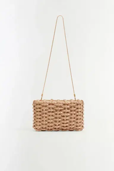 Simkhai Morgan Woven Rhinestone Clutch | Thumbnail 5 Simkhai Morgan Woven Rhinestone Clutch | Thumbnail 5