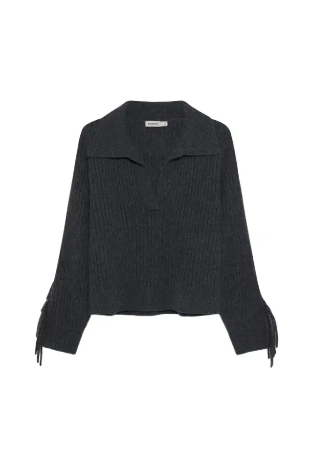 Natalia Collared Fringe Sweater Natalia Collared Fringe Sweater