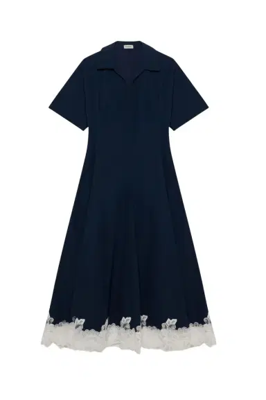 Simkhai Nerris Cotton Faille Lace Midi Dress | Thumbnail 1 Simkhai Nerris Cotton Faille Lace Midi Dress | Thumbnail 1