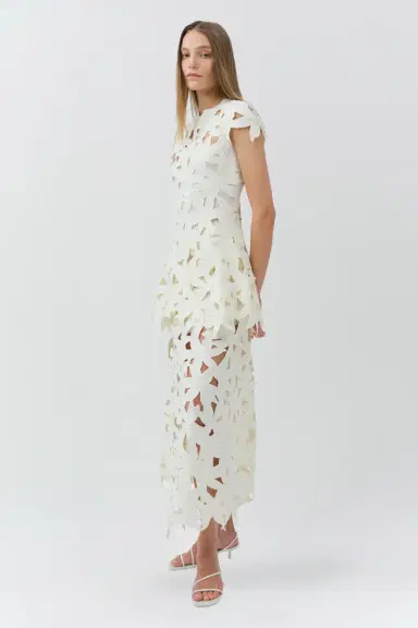 Simkhai Neve Embroidered Cotton Midi Dress | Thumbnail 4
