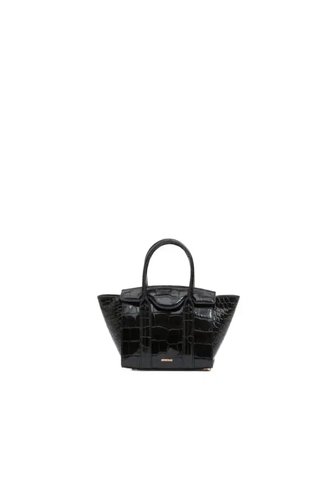 Simkhai Nicola Croc-Embossed Leather Mini Tote