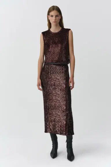 Simkhai Nikki Embellished Midi Skirt | Thumbnail 2 Simkhai Nikki Embellished Midi Skirt | Thumbnail 2
