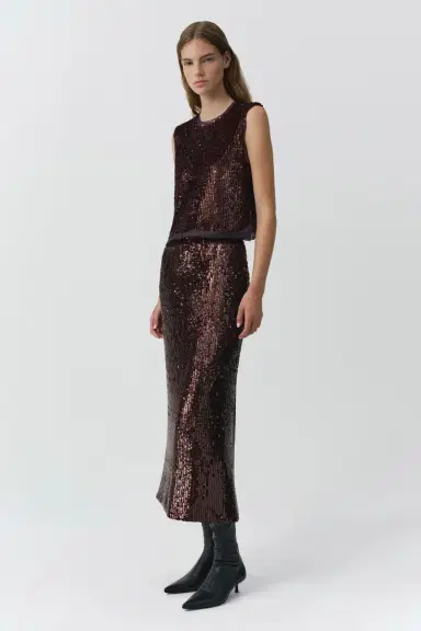 Simkhai Nikki Embellished Midi Skirt | Thumbnail 3 Simkhai Nikki Embellished Midi Skirt | Thumbnail 3