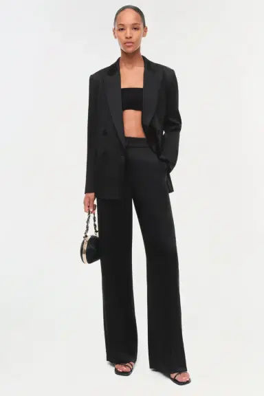 Simkhai Norah Satin Blazer | Thumbnail 4