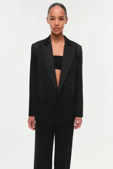 Simkhai Norah Satin Blazer | Thumbnail 5