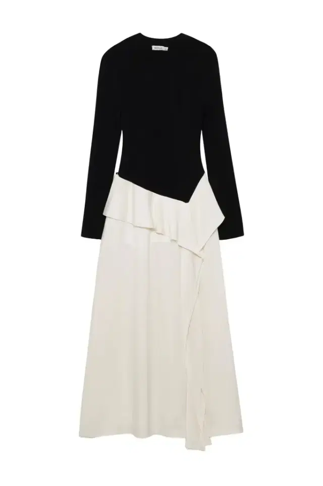 Ornella Knit Satin Midi Dress