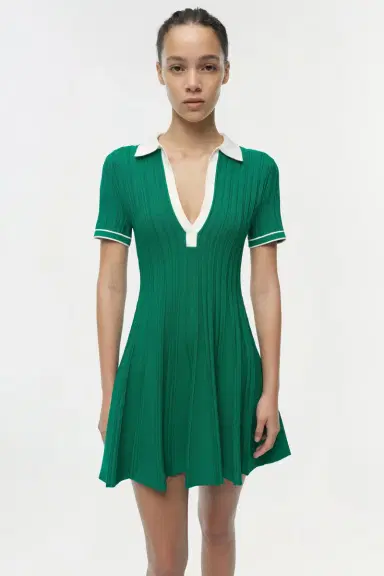 Simkhai Page Knit Polo Mini Dress | Thumbnail 3
