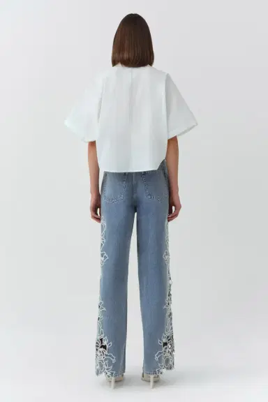 Simkhai Porter Embroidered Jean | Thumbnail 5