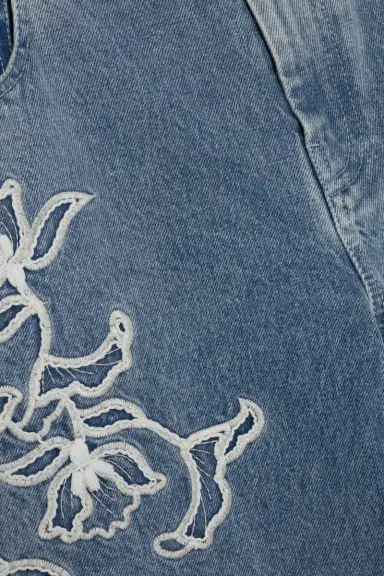 Simkhai Porter Embroidered Jean | Thumbnail 6