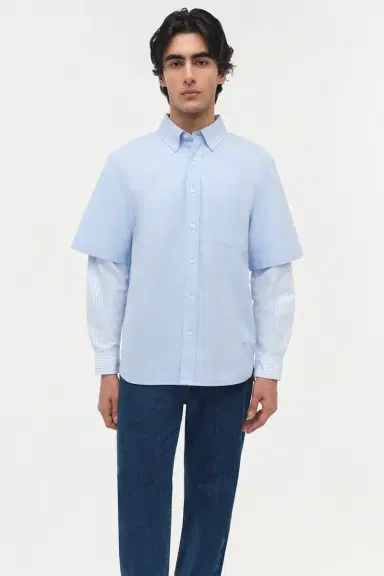 Simkhai Quade Double Sleeve Shirt | Thumbnail 3
