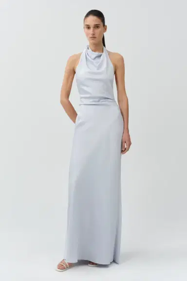 Simkhai Reannon Draped Satin Gown | Thumbnail 2 Simkhai Reannon Draped Satin Gown | Thumbnail 2