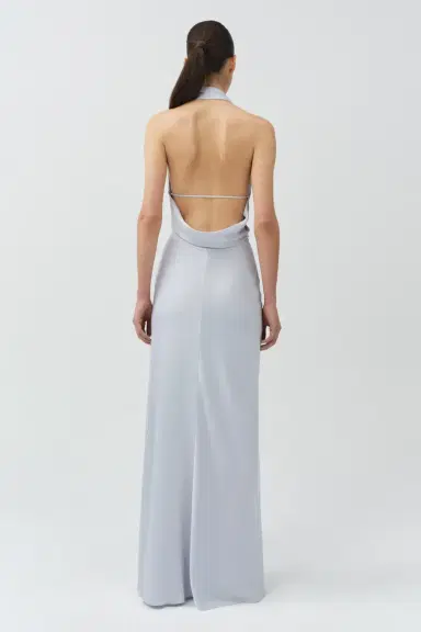 Simkhai Reannon Draped Satin Gown | Thumbnail 4 Simkhai Reannon Draped Satin Gown | Thumbnail 4