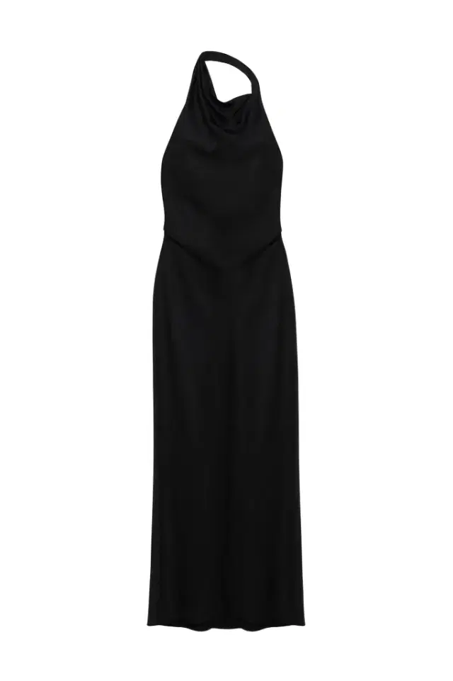 Reannon Draped Satin Gown Reannon Draped Satin Gown