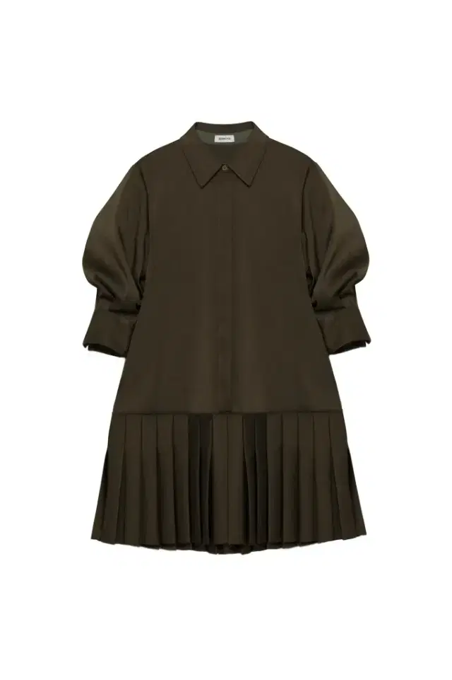 Simkhai Regina Pleated Mini Shirt Dress