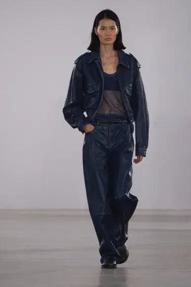 Simkhai Roland Leather Cropped Jacket | Thumbnail 2