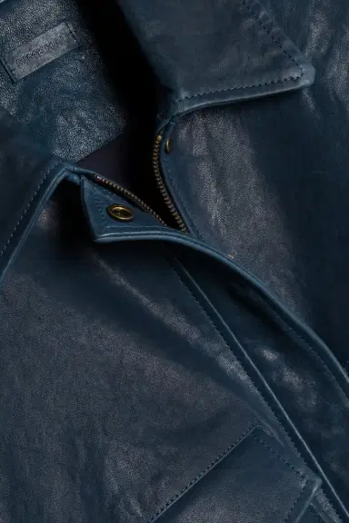 Simkhai Roland Leather Cropped Jacket | Thumbnail 3