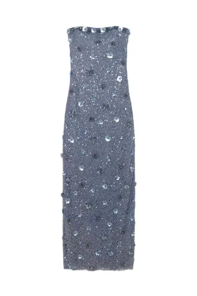 Simkhai Serafina Strapless Embellished Gown