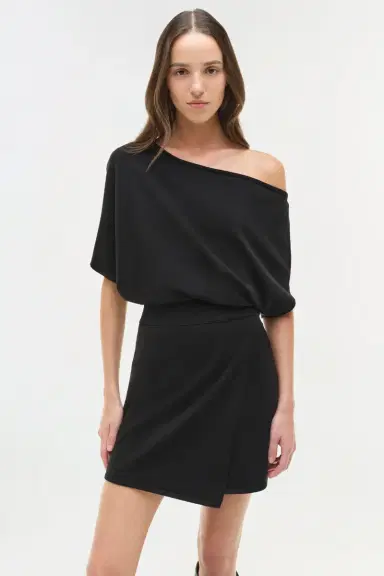 Simkhai Shania Off Shoulder Knit Mini Dress | Thumbnail 4