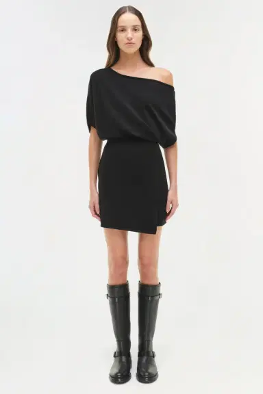 Simkhai Shania Off Shoulder Knit Mini Dress | Thumbnail 7