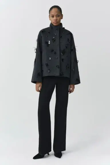 Simkhai Siena Embellished Wool Jacket | Thumbnail 2