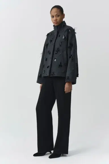Simkhai Siena Embellished Wool Jacket | Thumbnail 4