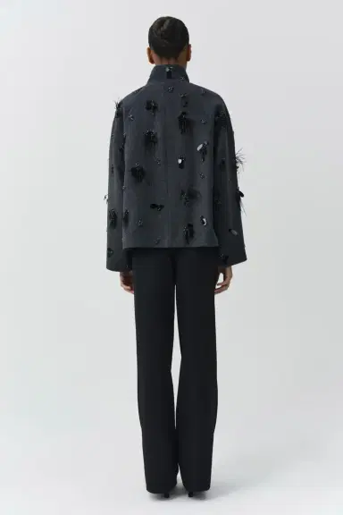 Simkhai Siena Embellished Wool Jacket | Thumbnail 5