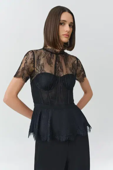 Simkhai Signature Kehlani Lace Bustier Top | Thumbnail 3 Simkhai Signature Kehlani Lace Bustier Top | Thumbnail 3