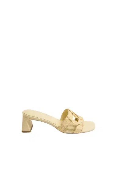 Simkhai Simkhai Monogram Raffia Block Heel | Thumbnail 1 Simkhai Simkhai Monogram Raffia Block Heel | Thumbnail 1