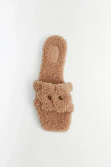Simkhai Simkhai Monogram Shearling Slide | Thumbnail 3 Simkhai Simkhai Monogram Shearling Slide | Thumbnail 3