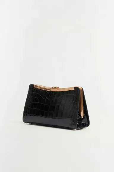 Simkhai Solange Croc-Embossed Leather Clutch | Thumbnail 4 Simkhai Solange Croc-Embossed Leather Clutch | Thumbnail 4