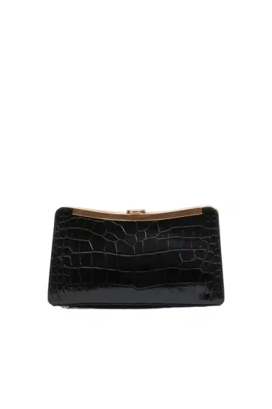 Simkhai Solange Croc-Embossed Leather Clutch | Thumbnail 1 Simkhai Solange Croc-Embossed Leather Clutch | Thumbnail 1