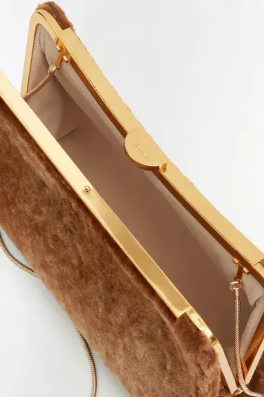Simkhai Solange Shearling Clutch | Thumbnail 5