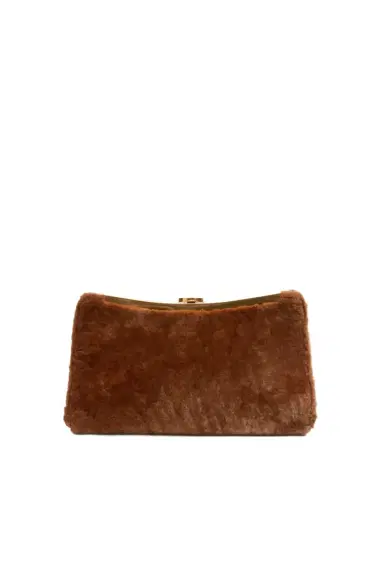 Simkhai Solange Shearling Clutch | Thumbnail 1