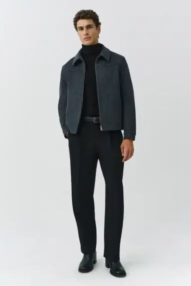 Simkhai Sterling Zip Front Wool Jacket | Thumbnail 2 Simkhai Sterling Zip Front Wool Jacket | Thumbnail 2