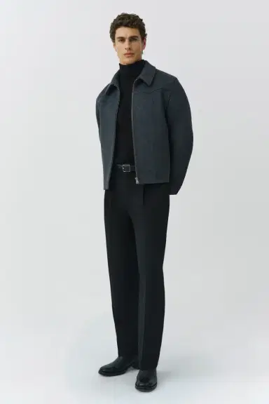 Simkhai Sterling Zip Front Wool Jacket | Thumbnail 4 Simkhai Sterling Zip Front Wool Jacket | Thumbnail 4