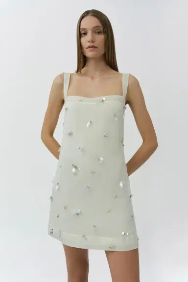 Simkhai Sumi Embellished Organza Mini Dress | Thumbnail 3