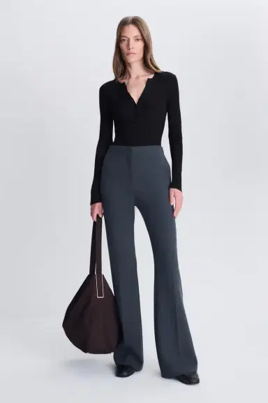 Simkhai Susanne Silk Cashmere Henley Bodysuit | Thumbnail 2 Simkhai Susanne Silk Cashmere Henley Bodysuit | Thumbnail 2