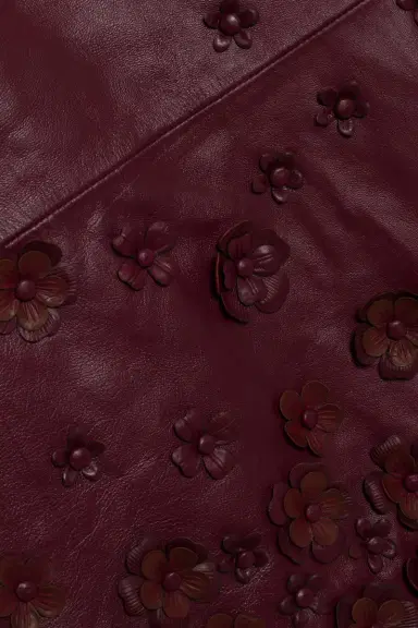 Simkhai Talen Floral Leather Mini Dress | Thumbnail 6