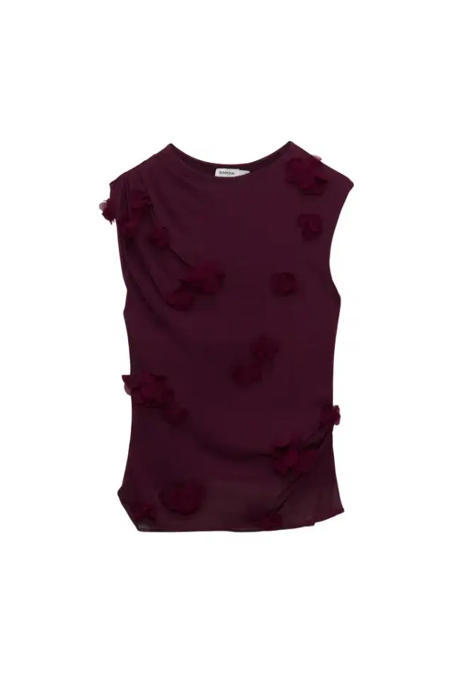 Simkhai Tessa Floral Applique Top