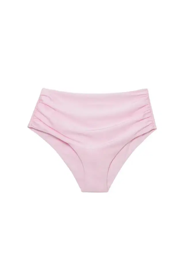 Simkhai Teya High Waisted Ruched Bikini Bottom