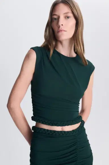 Simkhai Valen Draped Jersey Top | Thumbnail 3 Simkhai Valen Draped Jersey Top | Thumbnail 3