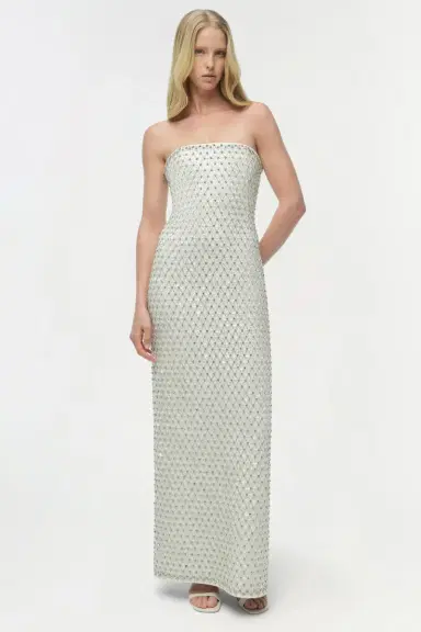 Simkhai Vanessa Embellished Bustier Midi Dress | Thumbnail 2 Simkhai Vanessa Embellished Bustier Midi Dress | Thumbnail 2