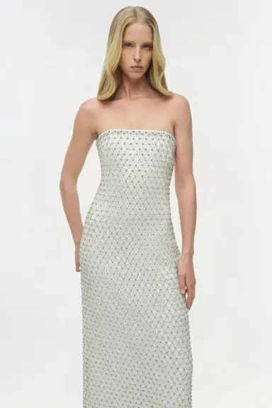 Simkhai Vanessa Embellished Bustier Midi Dress | Thumbnail 3 Simkhai Vanessa Embellished Bustier Midi Dress | Thumbnail 3
